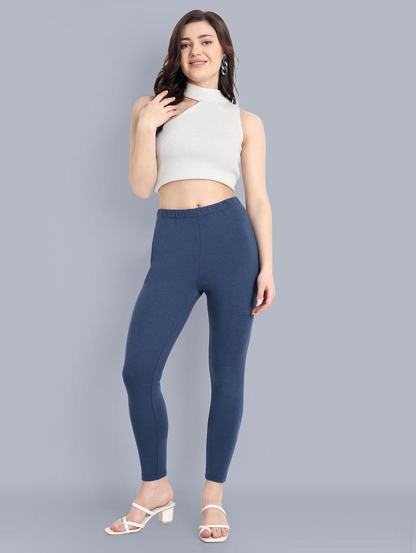women solid ankle length leggings - 21551015 - Standard Image - 4