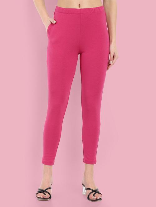 women solid ankle length leggings - 21551022 - Standard Image - 0