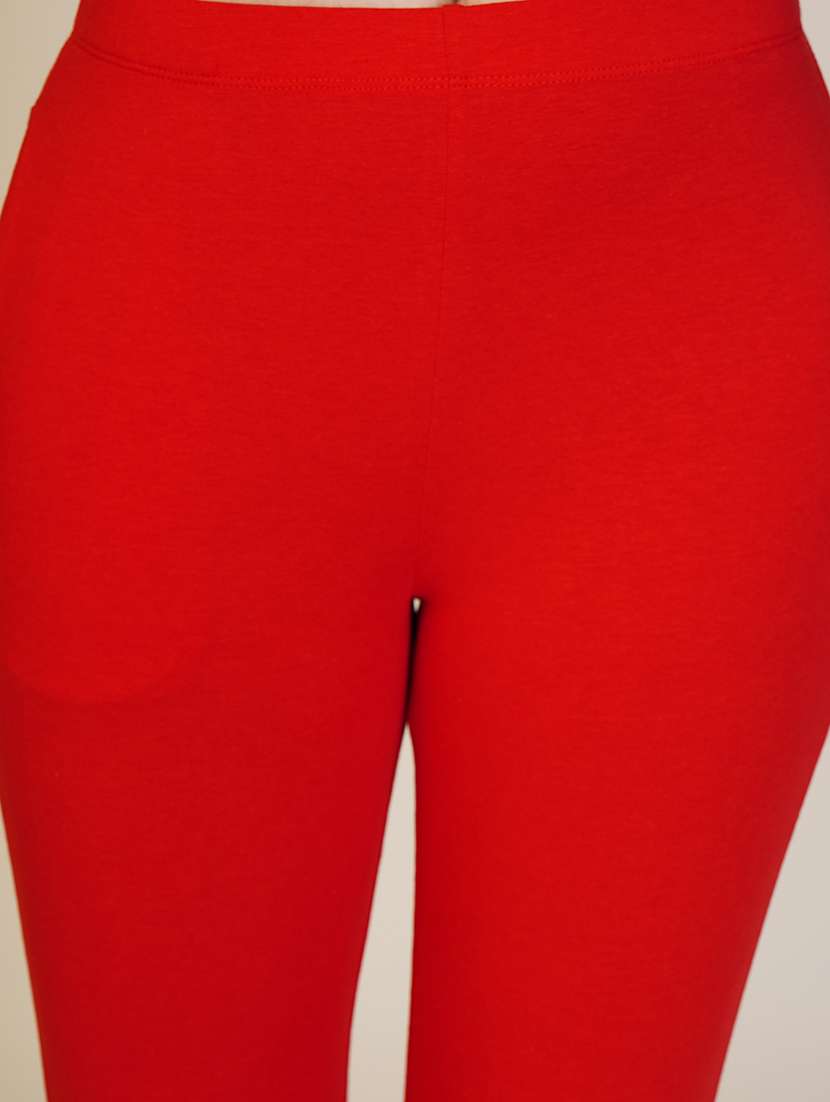 women solid ankle length leggings - 21551023 - Standard Image - 4