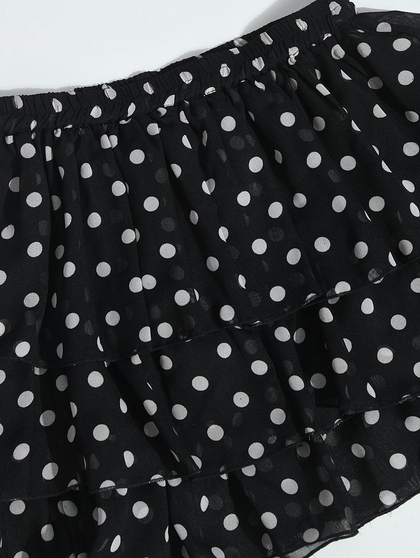 women mid-rise polka dot ruffled skirt - 21551061 - Standard Image - 4