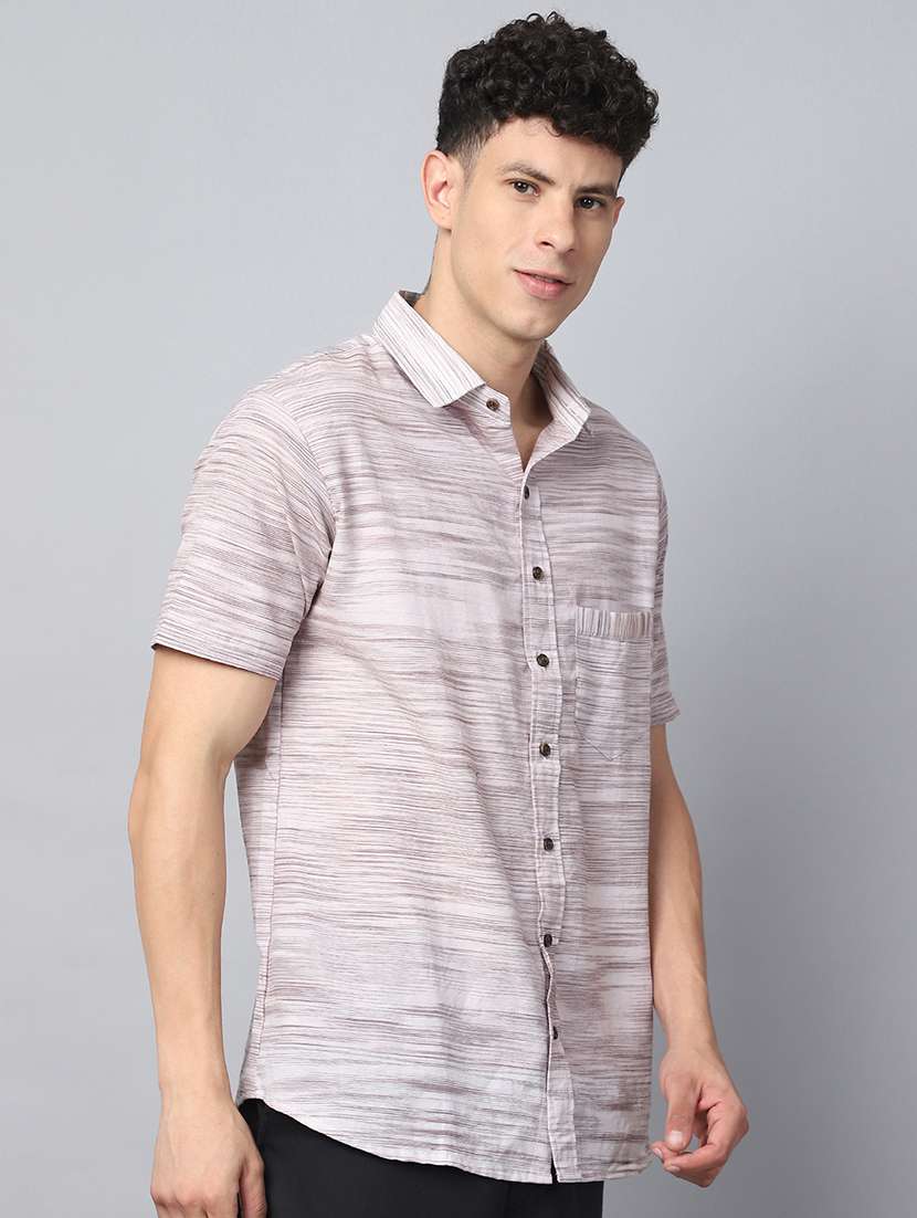 men self design short sleeve casual shirt - 21551123 -  Standard Image - 1