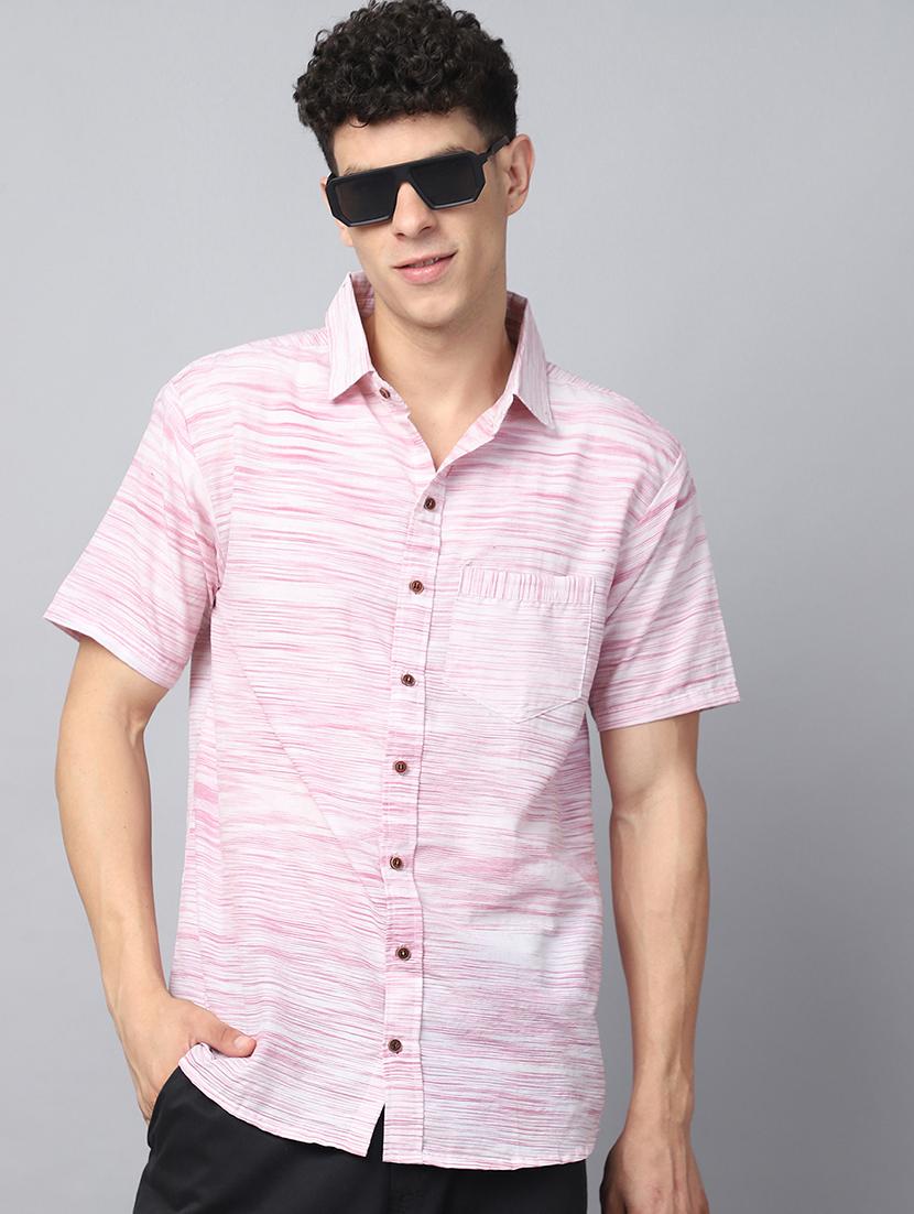 men self design short sleeve casual shirt - 21551126 - Zoom Image - 0