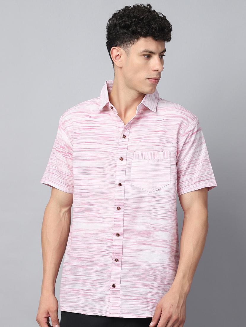 men self design short sleeve casual shirt - 21551126 - Standard Image - 1