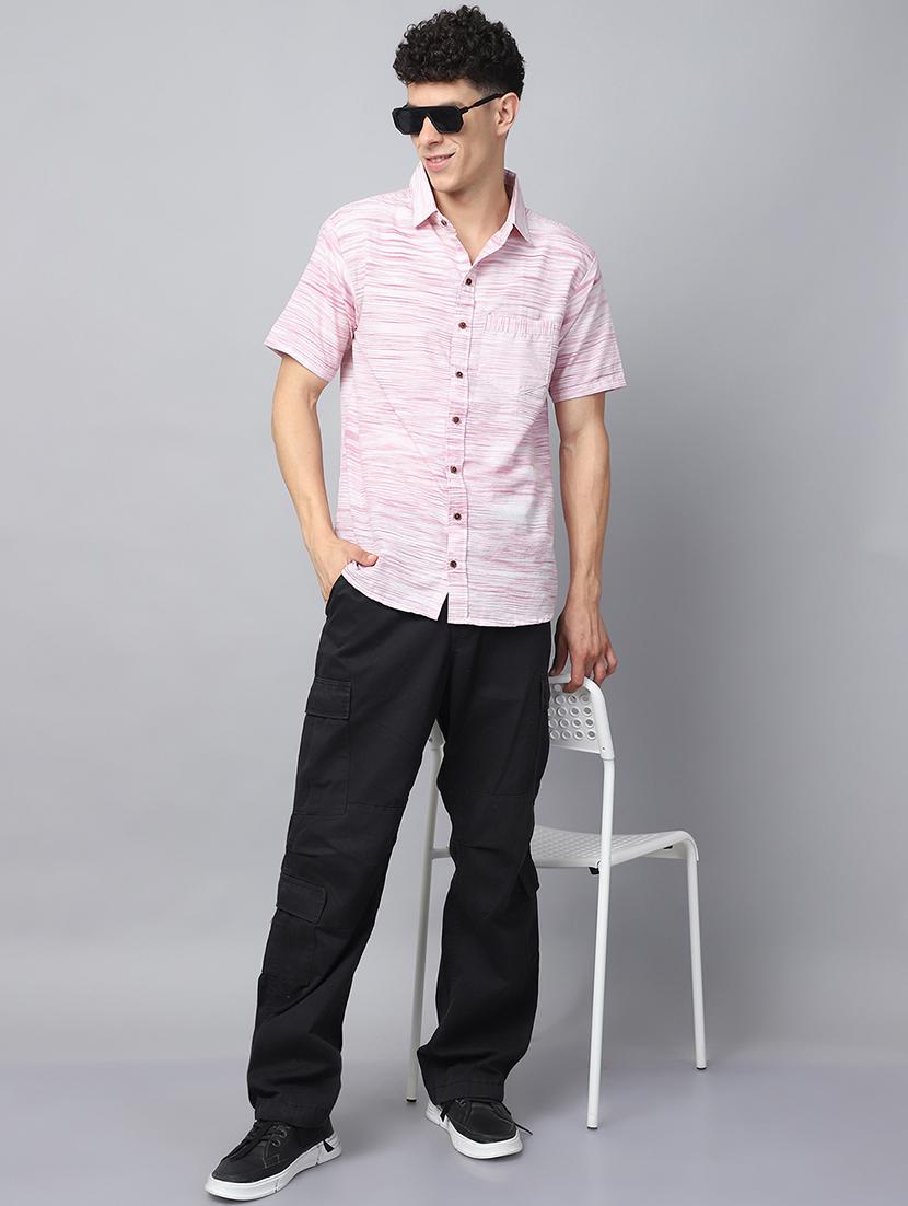 men self design short sleeve casual shirt - 21551126 - Standard Image - 4