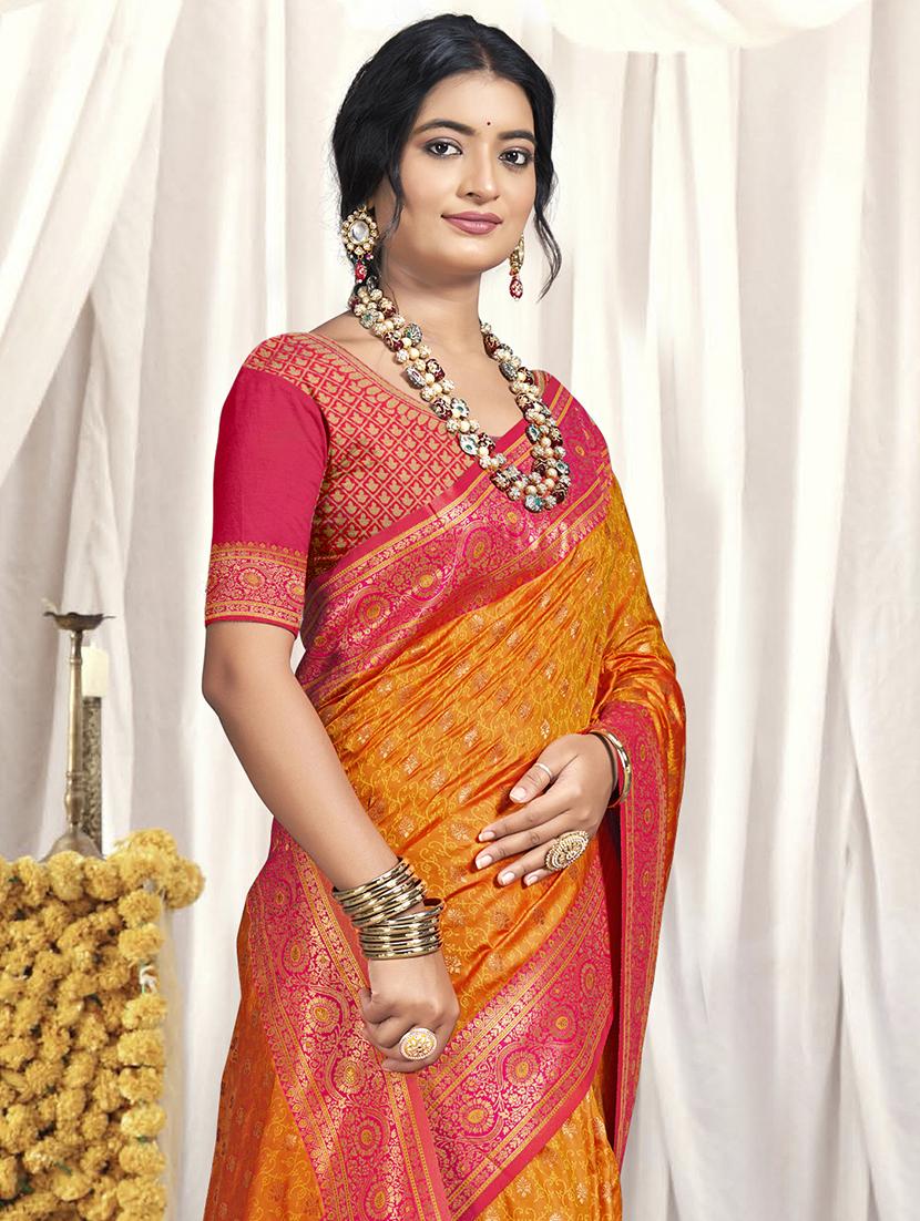 women zari work banarasi saree with blouse - 21551134 - Standard Image - 1