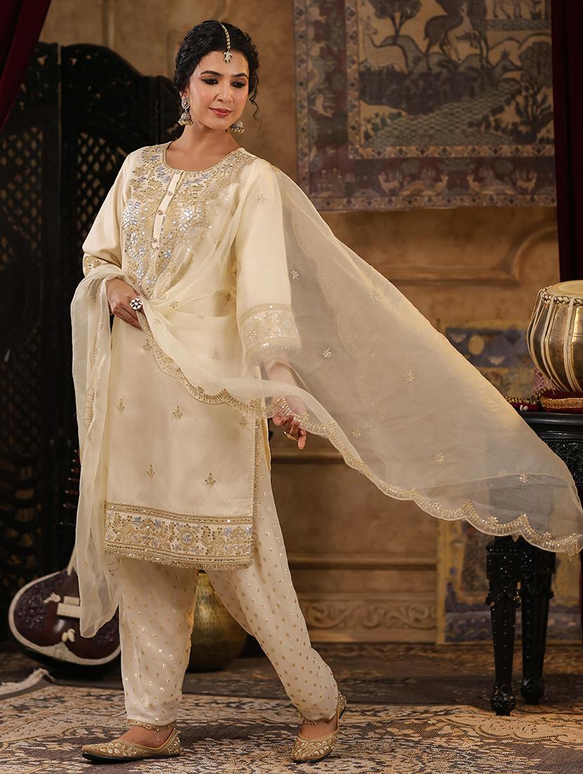 women embroidered kurta salwar set with dupatta - 21551410 - Standard Image - 1