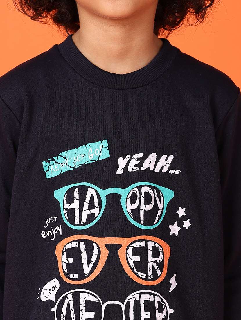 boys front print long sleeve sweatshirt - 21551487 -  Standard Image - 4