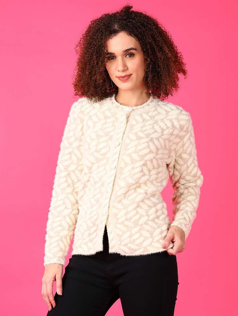 women selg designed long sleeves cardigan - 21551510 -  Standard Image - 1