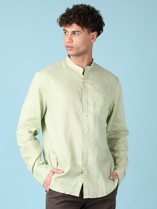 men long sleeves solid casual shirt - 21551524 -  Standard Image - 0