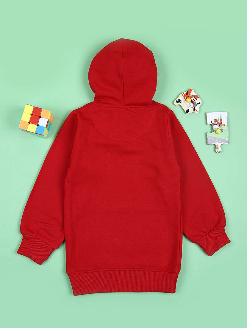 boys front print hooded sweatshirt - 21551529 -  Standard Image - 1