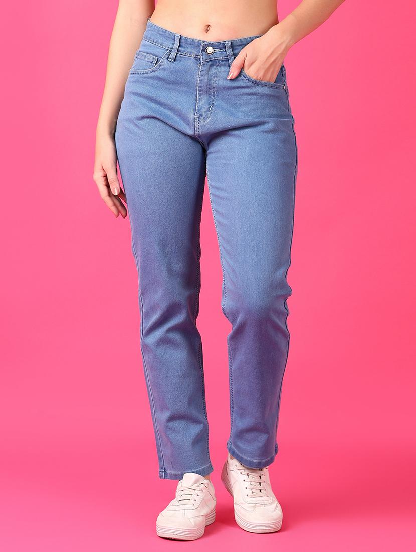 women plain mid rise denim jeans - 21551537 - Zoom Image - 0