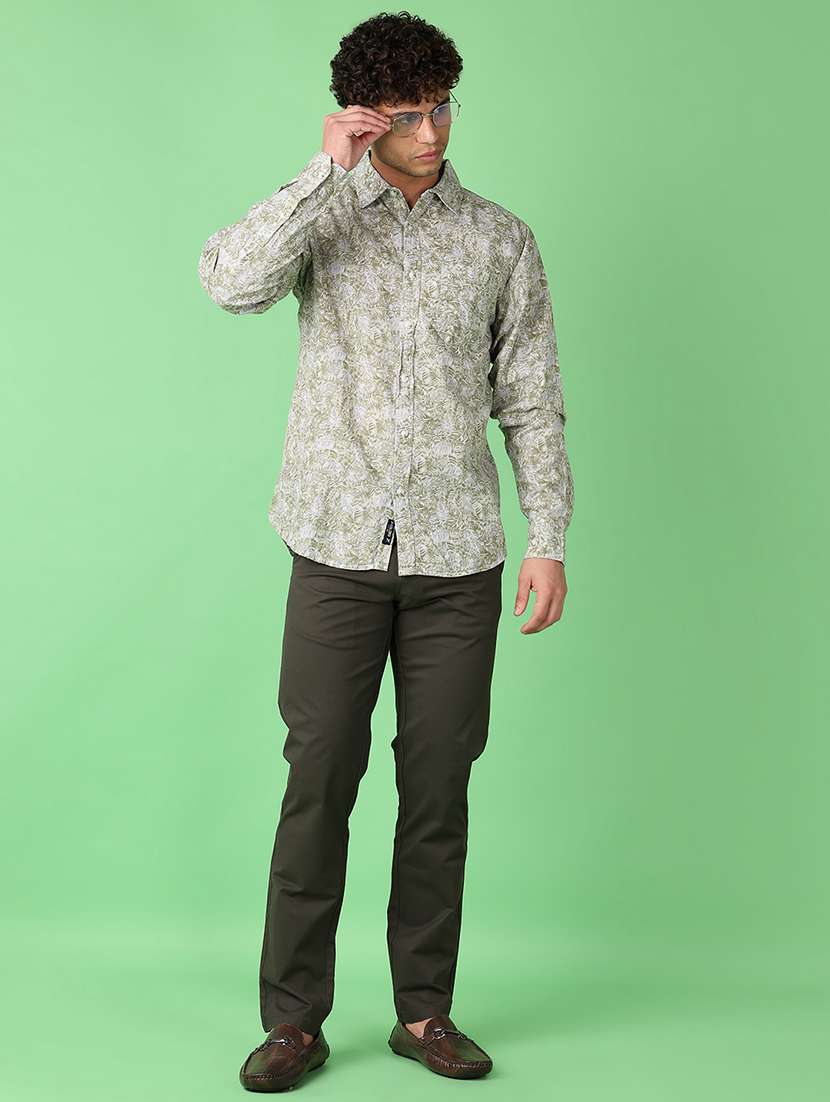 men long sleeves printed casual shirt - 21551561 -  Standard Image - 4