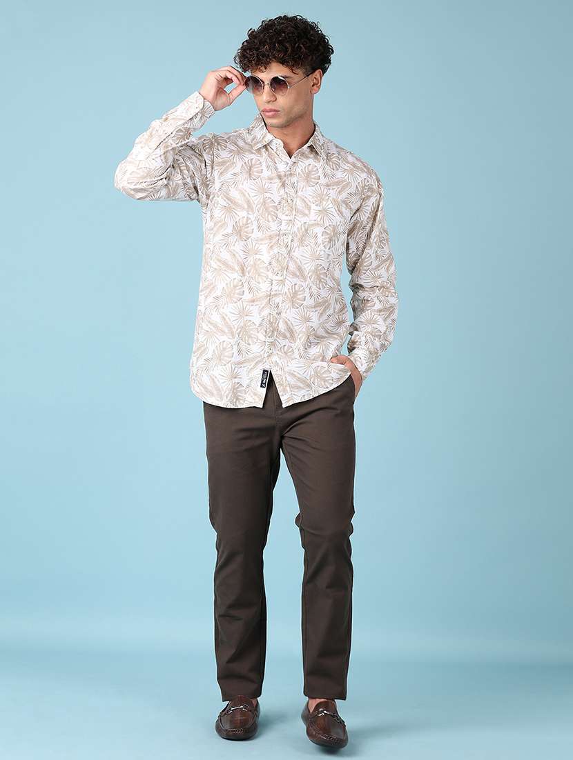 men long sleeves printed casual shirt - 21551562 -  Standard Image - 4