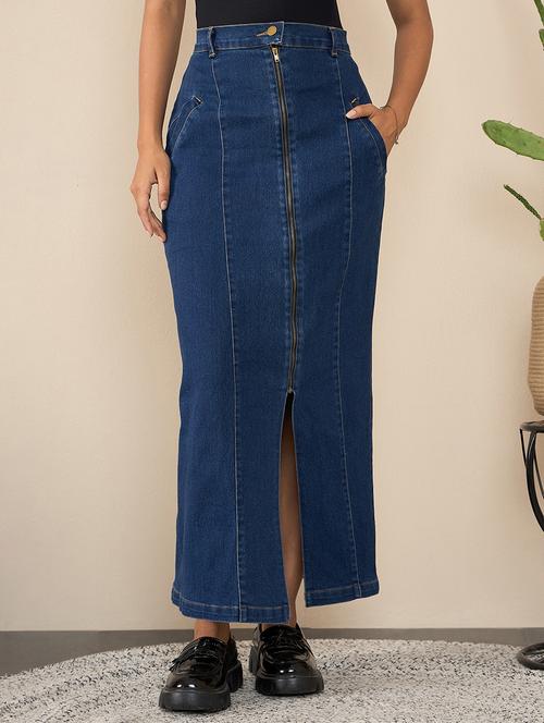 women solid straight skirt - 21551906 -  Standard Image - 0