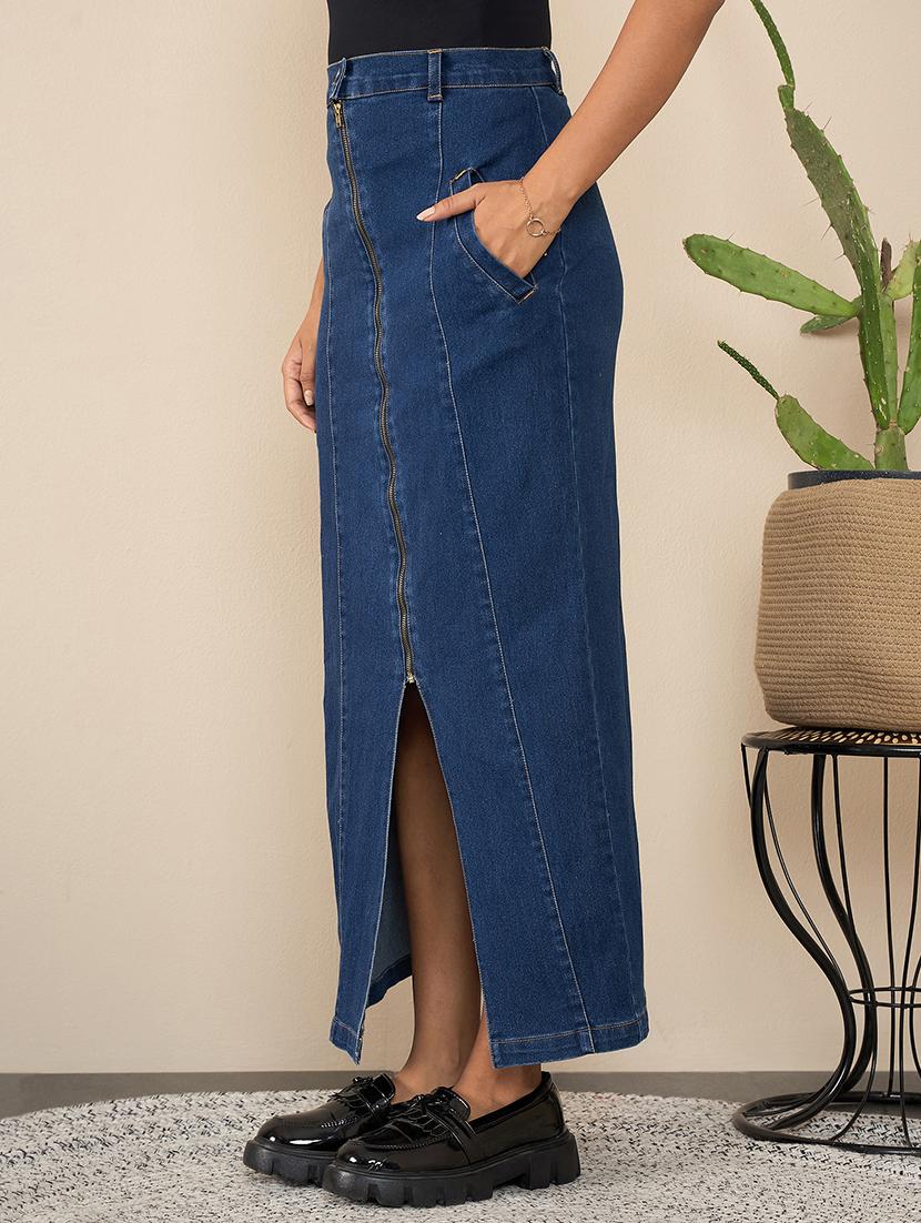 women solid straight skirt - 21551906 -  Standard Image - 1