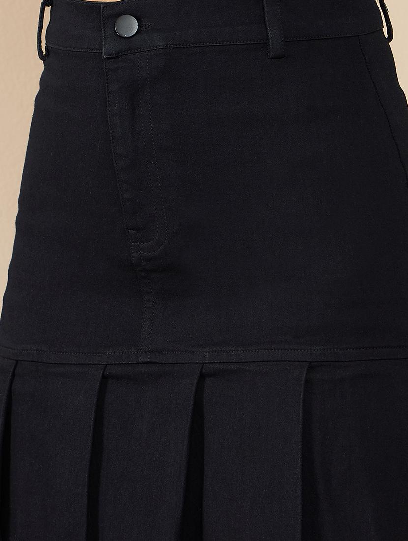 women solid a-line skirt - 21551908 - Standard Image - 4