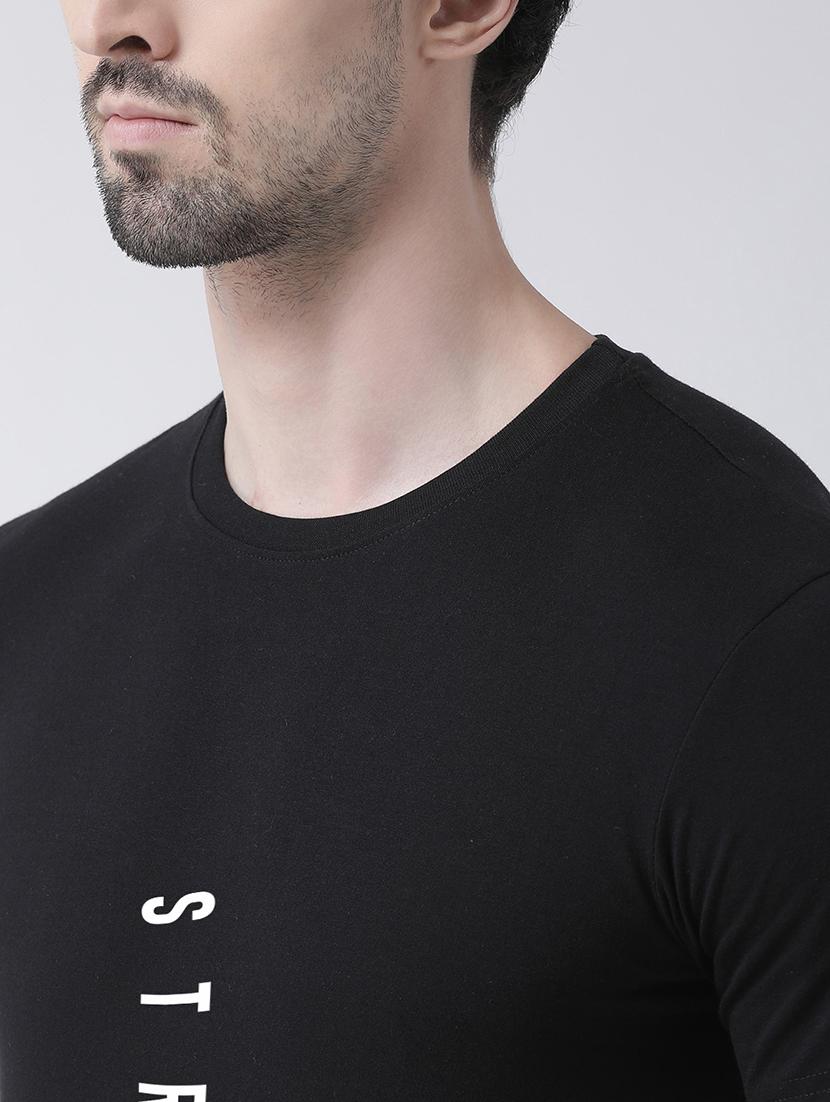 men front print short sleeve t-shirt - 21551919 - Standard Image - 4