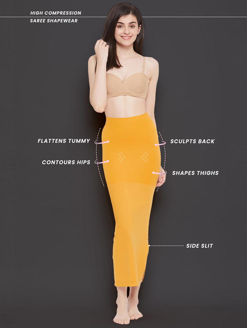 women solid spandex saree shaper - 21552125 - Standard Image - 4