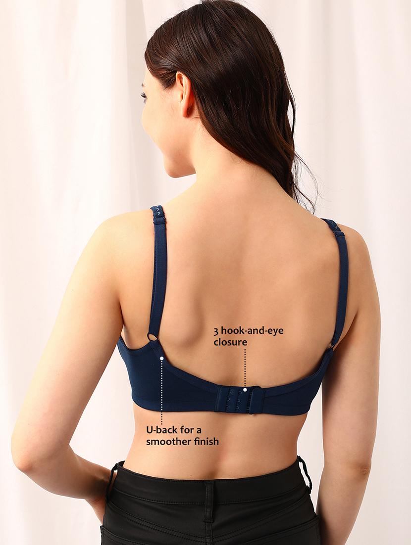 women solid minimizer bra - 21552130 - Standard Image - 4