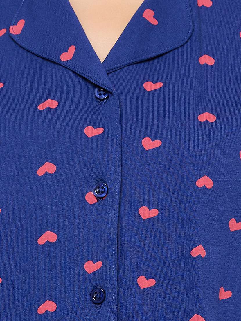 women printed shorts nightwear set - 21552205 -  Standard Image - 4