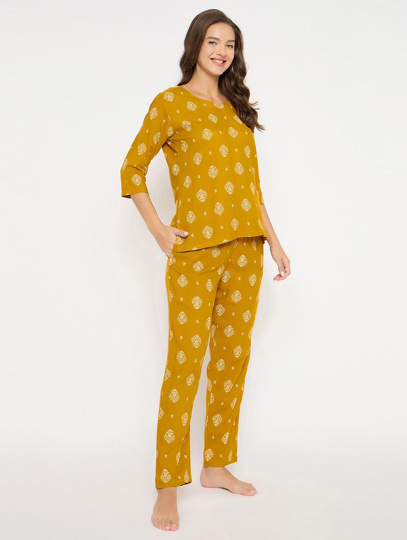 women printed pyjama nightwear set - 21552234 - Standard Image - 4
