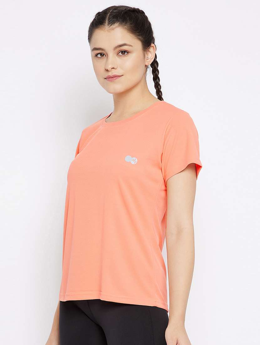 women solid short sleeve t-shirt - 21552256 -  Standard Image - 1