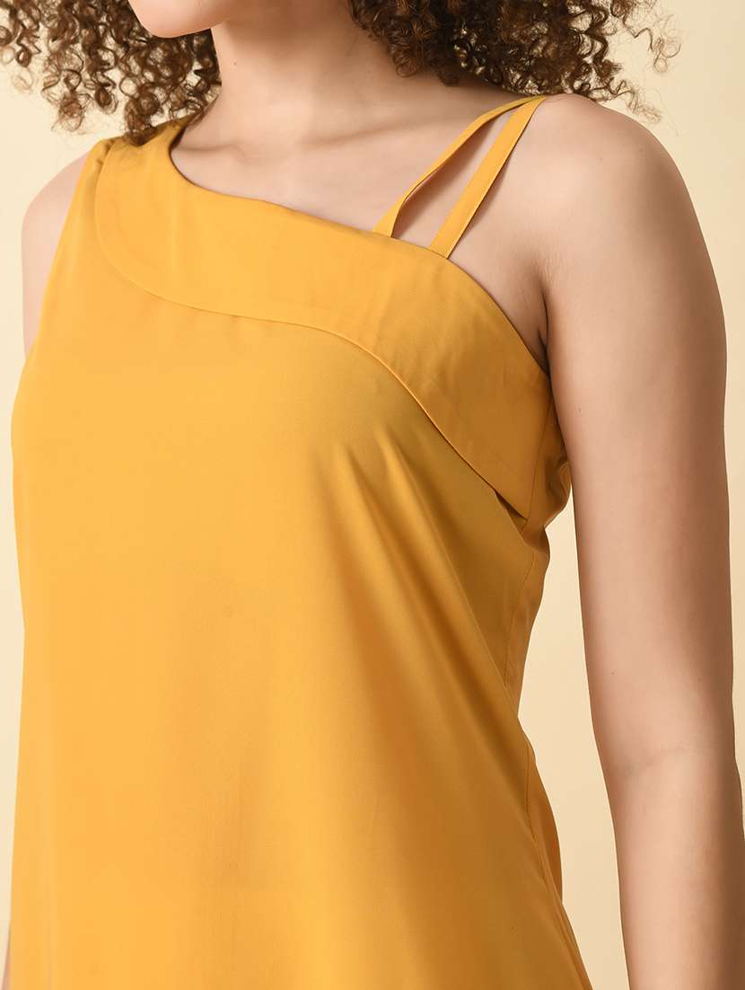 women solid sleeveless a-line dress - 21552644 -  Standard Image - 6