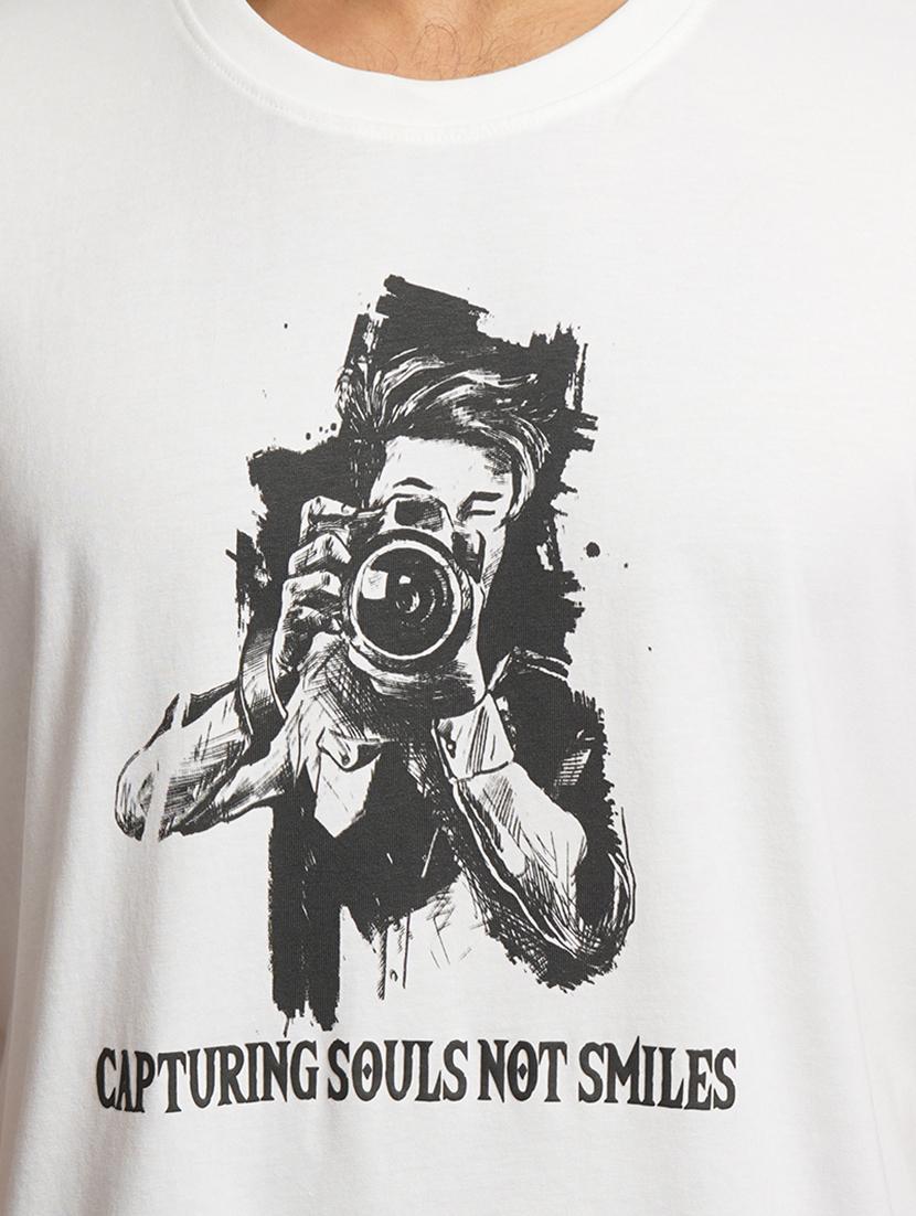 men front print oversized t-shirt - 21552861 - Standard Image - 4