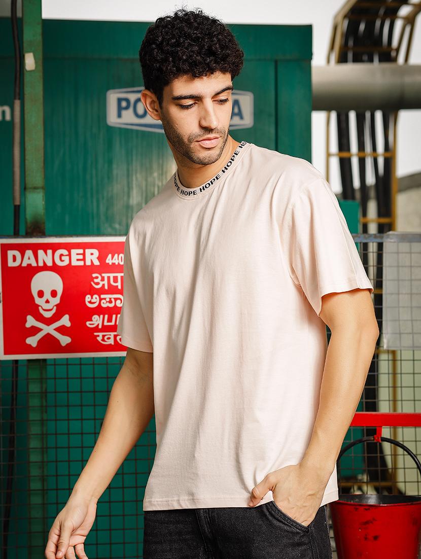 men solid short sleeve oversized t-shirt - 21552876 -  Standard Image - 1