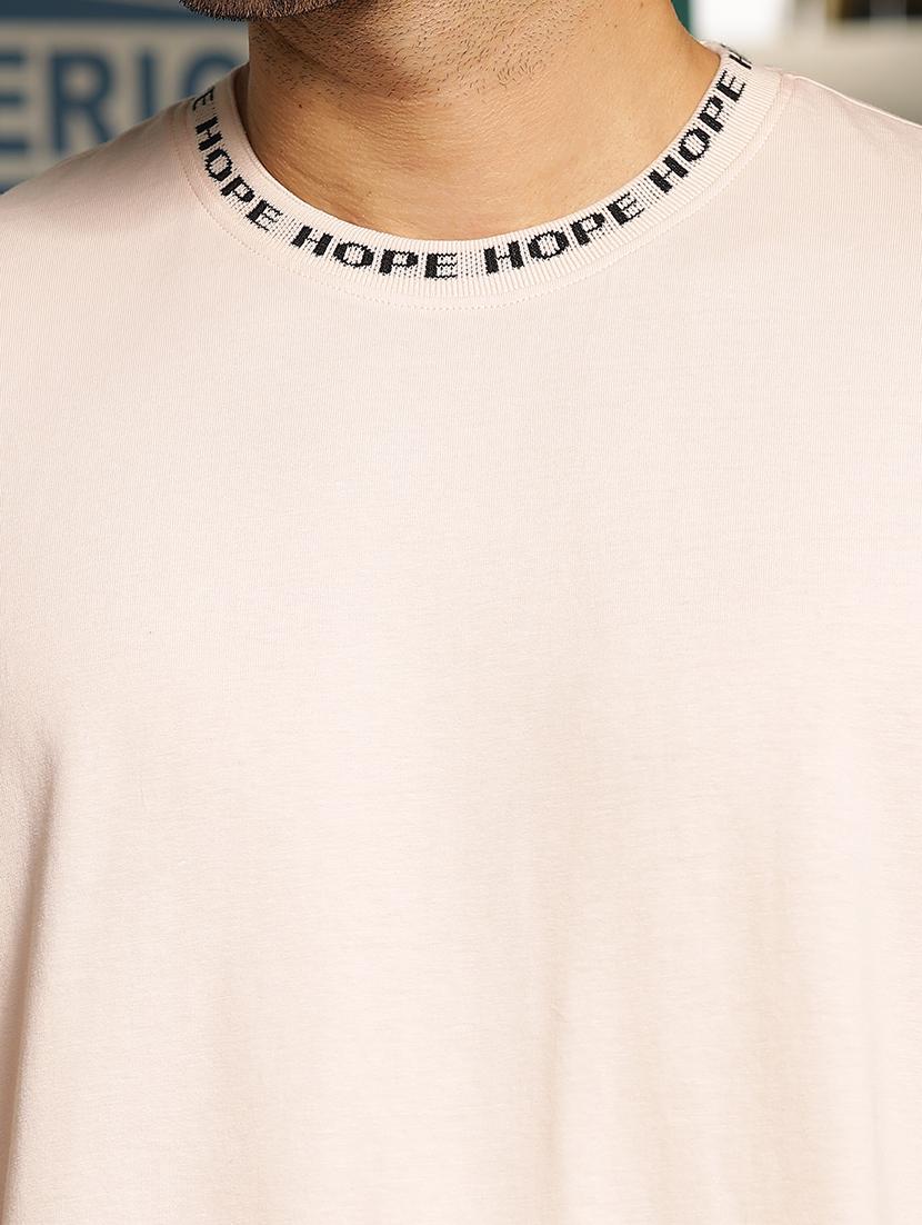 men solid short sleeve oversized t-shirt - 21552876 - Standard Image - 4