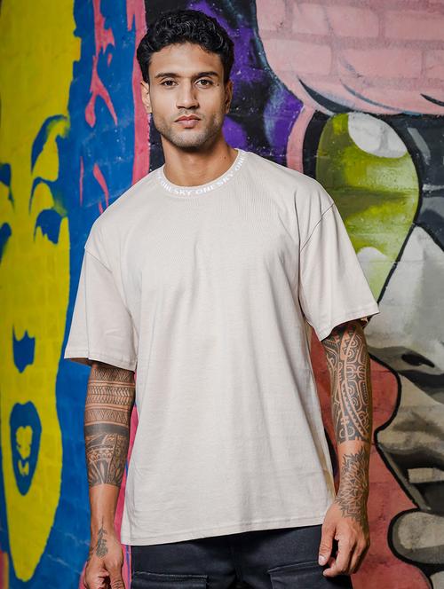 men solid short sleeve oversized t-shirt - 21552880 -  Standard Image - 0