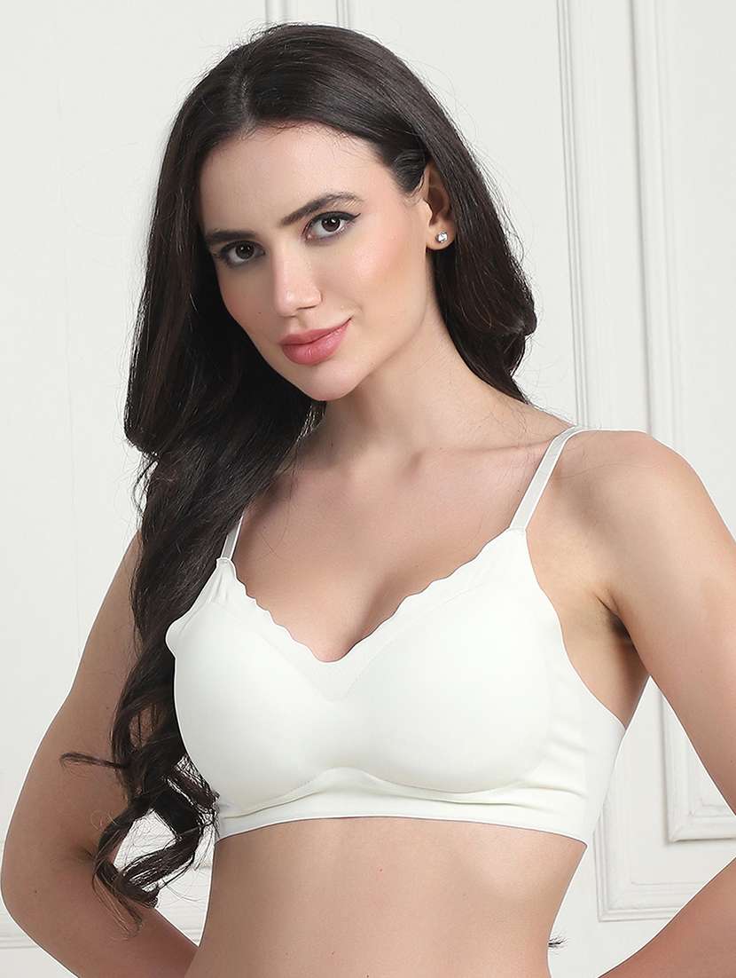 women solid lightly padded t-shirt bra - 21552954 -  Standard Image - 1