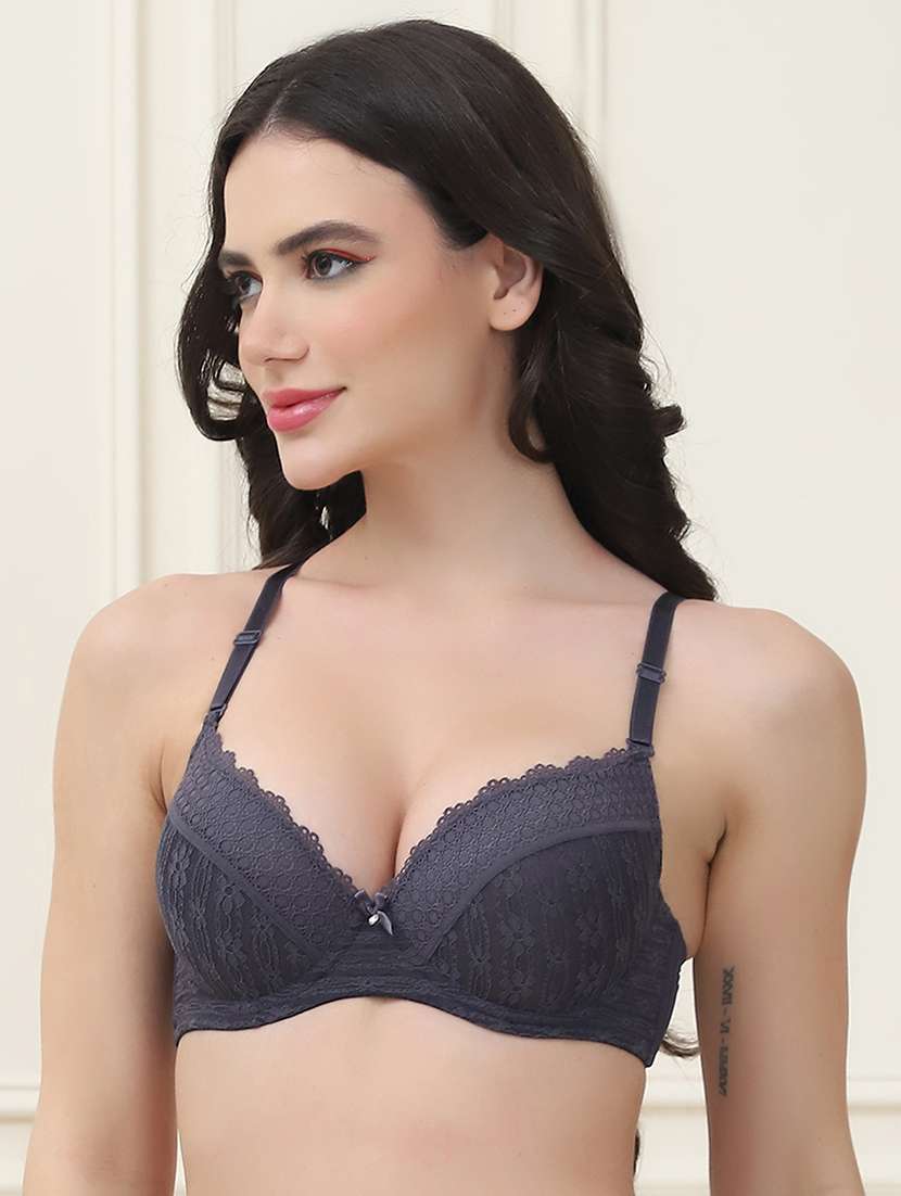 women lace detailed under wired t-shirt bra - 21552969 - Standard Image - 1