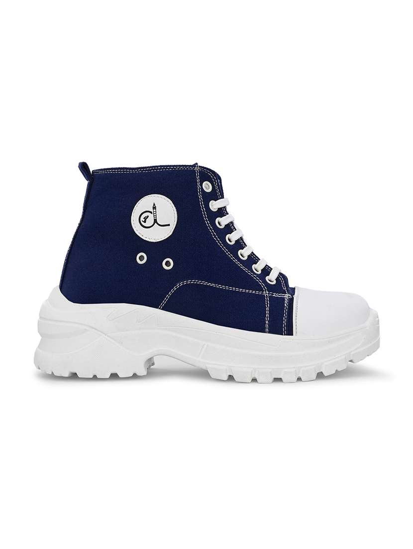 women blue lace-up sneaker - 21553031 -  Standard Image - 1