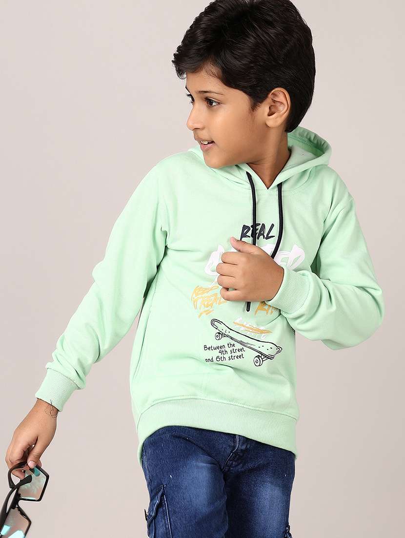 boys front print long sleeve sweatshirts - 21553324 -  Standard Image - 1