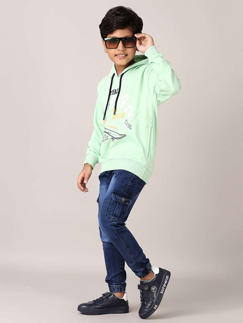 boys front print long sleeve sweatshirts - 21553324 -  Standard Image - 4
