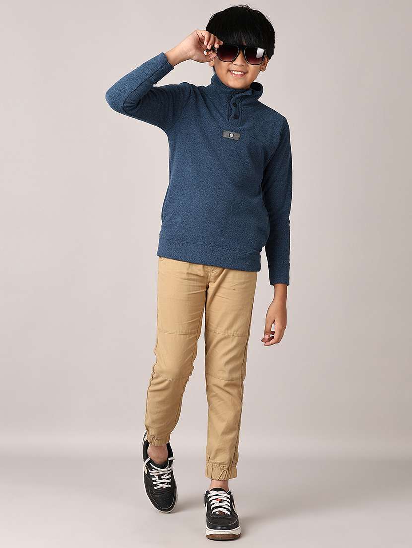 boys solid long sleeve pullover sweatshirt - 21553423 -  Standard Image - 4