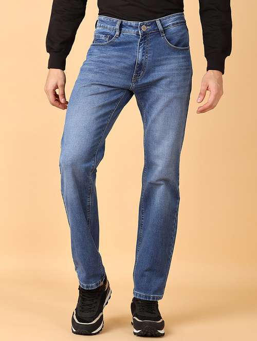 men mid rise plain jeans - 21553674 - Standard Image - 0