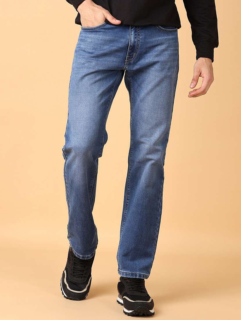 men mid rise plain jeans - 21553674 - Standard Image - 1