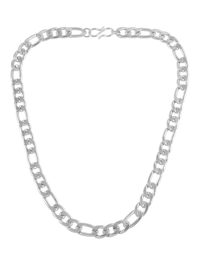 silver stainless steel chain necklace - 21553700 - Standard Image - 1
