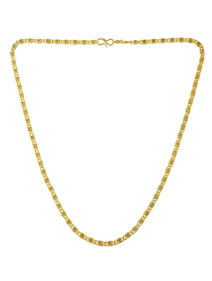 pack of 3 gold brass chain necklace - 21553709 -  Standard Image - 1