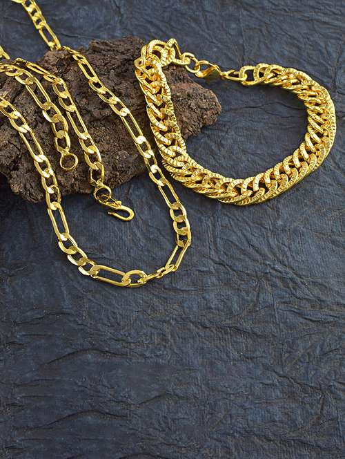 gold brass chain necklace - 21553710 - Standard Image - 0