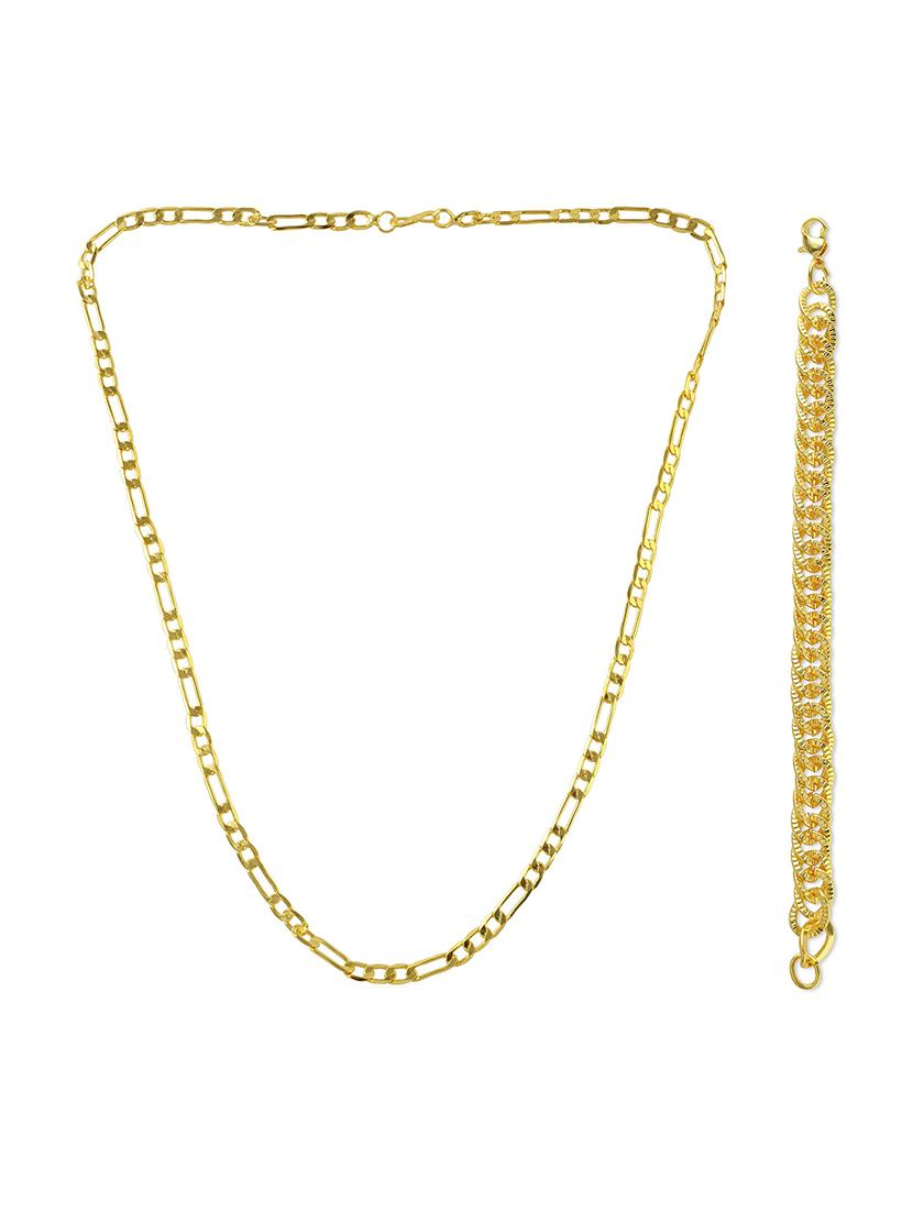 gold brass chain necklace - 21553710 - Standard Image - 1