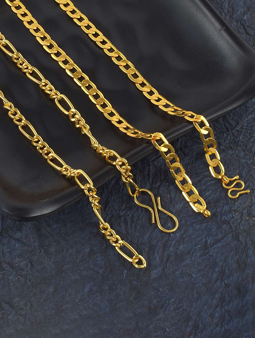 pack of 2 gold brass chain necklace - 21553713 - Zoom Image - 0