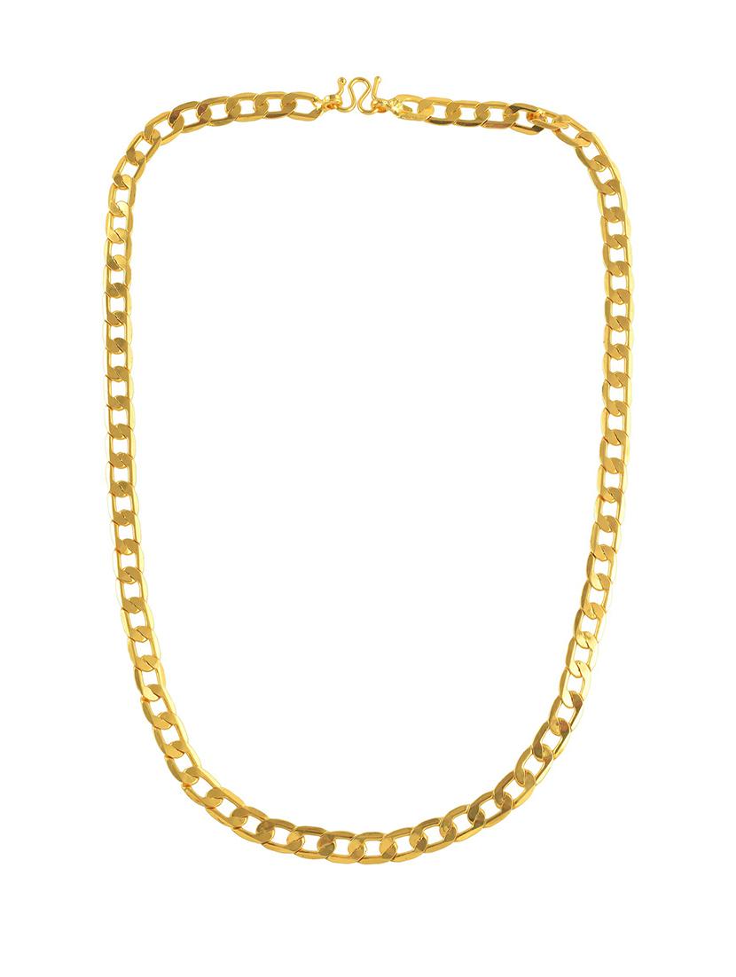 pack of 2 gold brass chain necklace - 21553713 -  Standard Image - 1