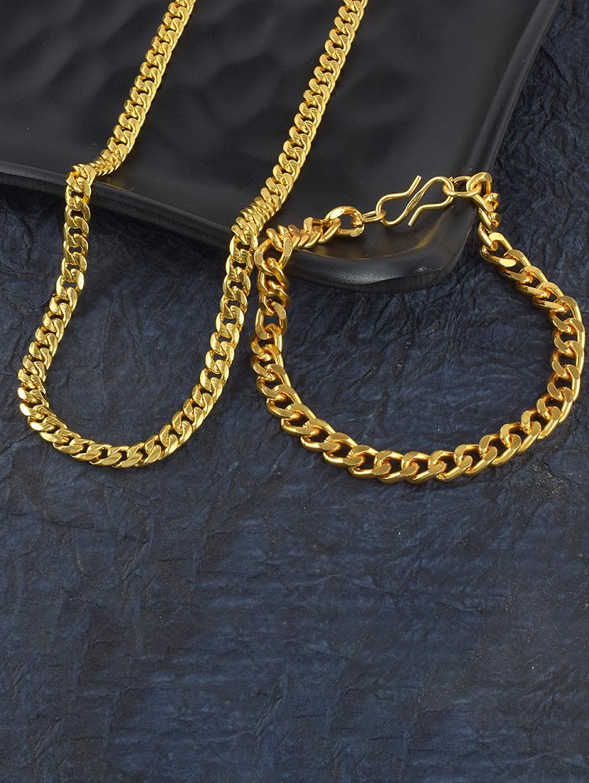 gold brass chain necklace - 21553714 -  Zoom Image - 0