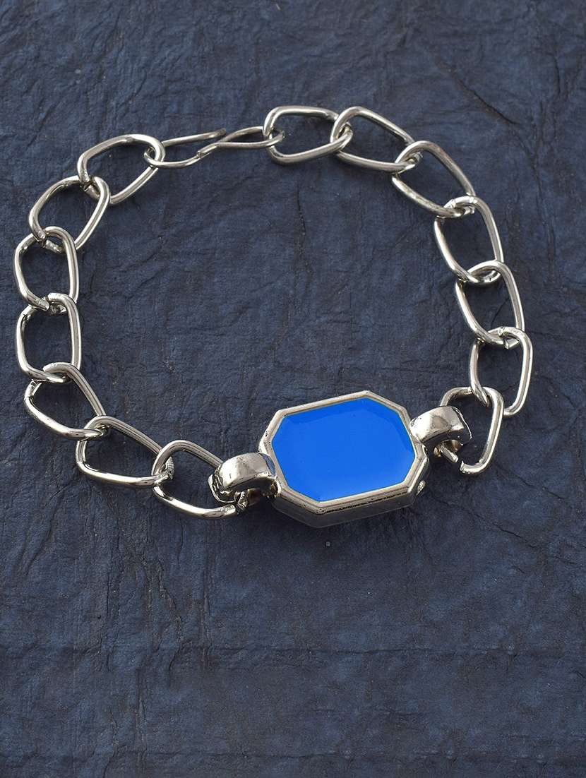 silver stainless steel bracelet