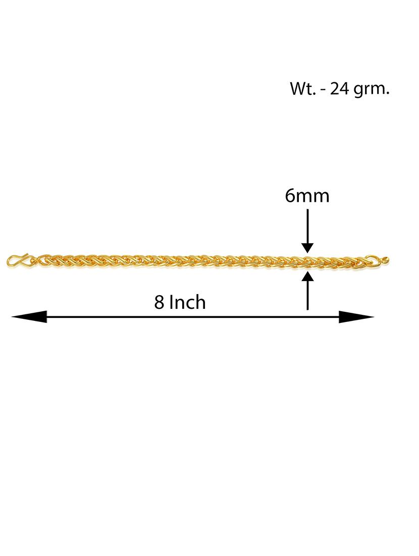 gold brass bangle bracelet - 21553766 - Standard Image - 4