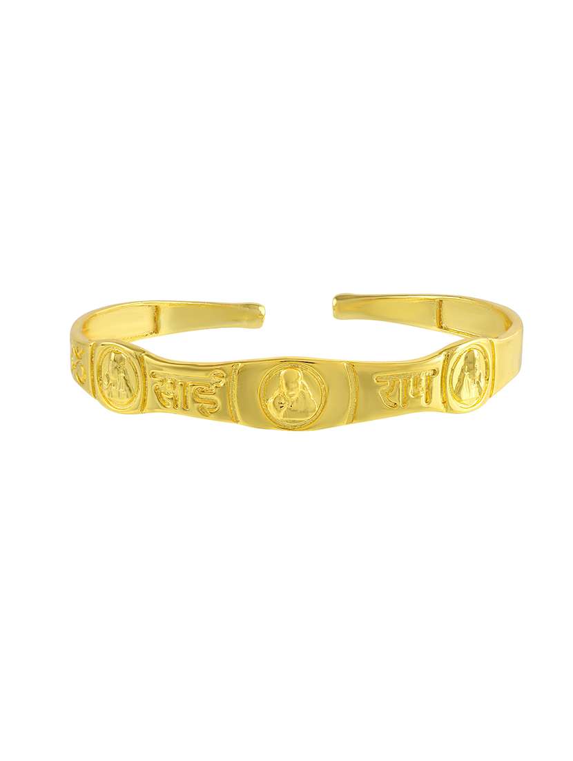 gold brass bangle bracelet - 21553767 -  Standard Image - 1