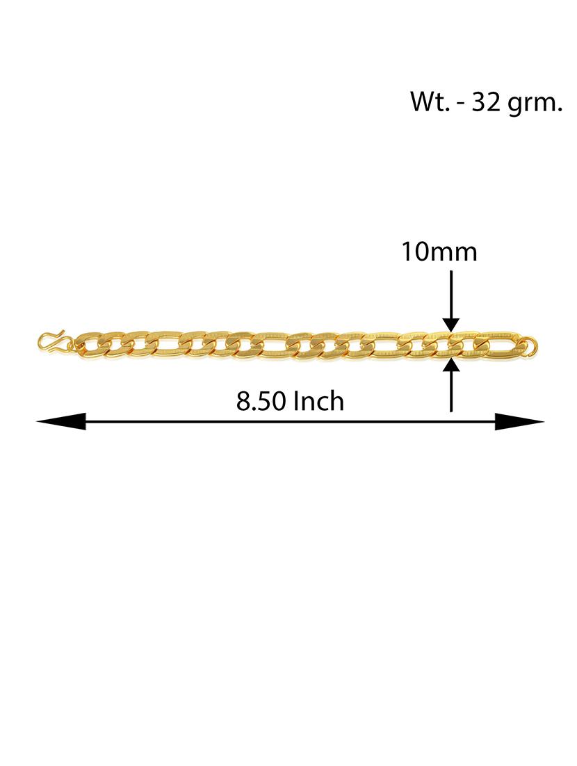 gold brass links bracelet - 21553778 - Standard Image - 4